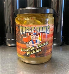 Uncle Ham's BBQ Bourbon Barrel Pickles, 16oz