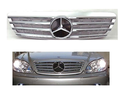 S-Class All Chrome Grille W220 2000-2002 S430 S320 S500