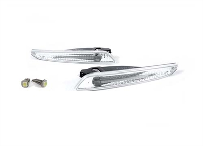 E-Class Bumper Lights CLear Pair 07-09 W211 E350/E550/E63