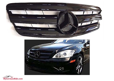 S-Class All Black GLossy With Black Star W221 2007-2009 S550 S350 S600 S63