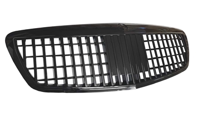 S-Class Maybach Style GT GTR All Black GLoss Grille W221 2007 2008 2009 S550 S63 S600