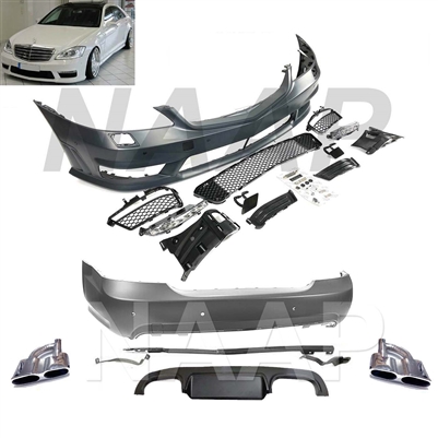 S63/S65 Complete Body Kit With Pdc Sensor Spot 07-13 W221