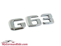 G63 Chrome Trunk Emblem Logo 1990-2020 W463 G-WAGON