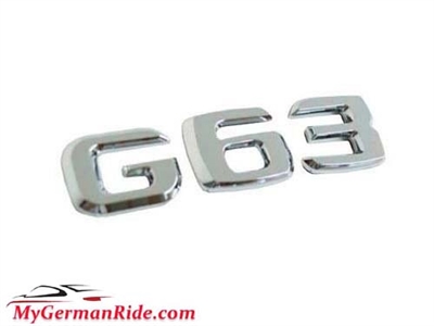 G63 Chrome Trunk Emblem Logo 1990-2020 W463 G-WAGON