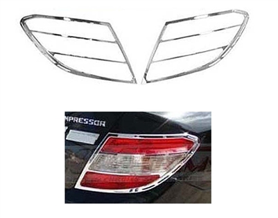 C-Class Taillight Chrome Trims Pair 08-11 W204 C300/C350/C250/C63