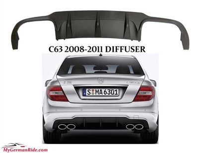 C63 Rear Bumper Diffuser W204 2008-2011 C300 C350 C250 C63