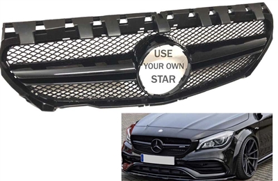 CLA45 CLA63 AMG Factory Replacement Grille Black Plastic W117 2014-2016
