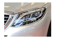 S-Class Sedan Chrome Headlight Moldings Pair 2014-2017 W222 S550 S63 S600