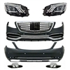 2018-Up Style Maybach Sedan Conversion Body Kit + New Style Headlights Led W222 S550 S63 S400 S450 2014-2020