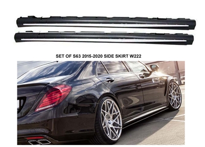 S63 Side Skirts AMG For All Sedn Models W222 2014-2020 S550 S63 S560 S350