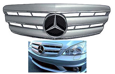 S-Class Silver-Chrome Grille 2007-2009 W221 S550/S600/S63