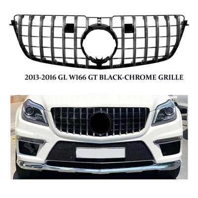 GL GTR Black-Chrome Grille X166 2013-2016 GL550 GL400 GL450 GL63