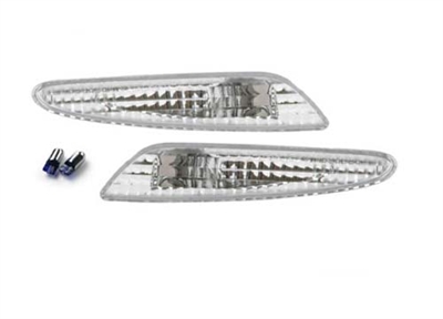 E-Class Bumper CLear Bumper Lights Pair 03-06 W211 E500/E350/E55