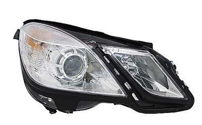 E-Class Sedan Headlight Assembly CLear Plastic Lens (Passenger Side) 10-13 W212 E350/E550/E63 (Without Hid Xenon)