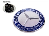 Genuine Mercedes Benz Flat Laurel Wreath Hood Badge Part# 2078170316
