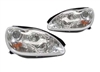 S430 Only Chrome Projector Headlights Pair 00-06 W220 Â€‹S-Class (For S430 Only)