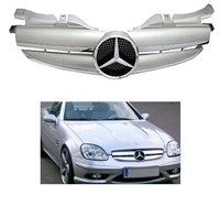 SLK Silver/Chrome Grille With Chrome Star R170 1997-2004 SLK320 SLK55