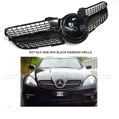 SLK Black Diamond Grille R171 2005-2001 SLK200 SLK300  SLK350