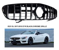 SL GT Black-Chrome Grille R231 2017-2019 SL550  SL450