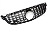 C63 AMG Only GT GT-R Grille Chrome-Black With Camara Style W205 2019 2020 2021(Will Not Fit on NON-AMG63 Models)