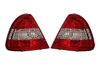 C-Class Red/CLear Anzo Tail Light Set Pair 98-00 W202 C220/C280/C230/C320