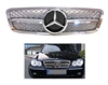 C-Class Sedan Front All Chrome Grille W/Chrome Star W203 2001-2007  C230 C240 C280 (Will Not Fit On C55 AMG)