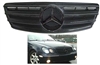 C-Class Sedan Grille All-Black With Black Star W203 2001-2007  C230 C240 C280 (Will Not Fit On C55 AMG)