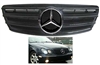 C-Class Sedan Grille All-Black With Chrome Star W203  C230 C240 C280 (Will Not Fit On C55 AMG)