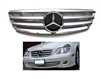 C-Class Sedan Grille Silver-Chrome Star W203 2001-2007  C230 C240 C280 (Will Not Fit On C55 AMG)