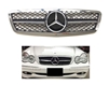 C-Class Sedan Front Grille Black-Chrome Star W203 2001-2007  C230 C240 C280 (Will Not Fit On C55 AMG)