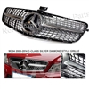 C-Class C63 AMG Style Diamond Silver Grille With Star 1 Fin 08-14 W204 C300/C350/C250 (Will Not Fit On C63)