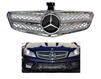 C-Class C63 AMG Style Chrome/Silver Grille 1 Fin 08-14 W204 C300/C350/C250 (Will Not Fit On C63)