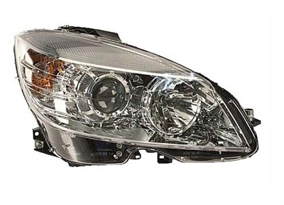 C-Class Sedan CLear Halogen Headlight Assembly  (Passenger Side) 08-11 W204 C300/C350/C250/C63 (Without Hid Xenon)
