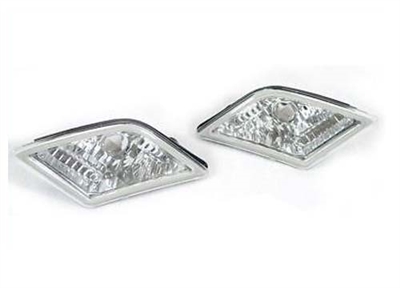 C-Class Sedan CLear Bumper Lights Pair 08-11 W204 C300/C350/C250/C63