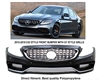 C63 Front Bumper With GT-R Style Grille W205 2015-2018 C200 C250 C300 C350 (Sedan Only)