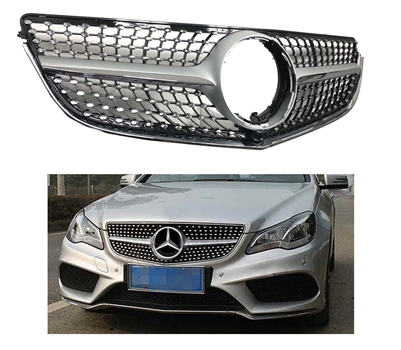 E-Class Coupe Silver Diamond Style Grille W207 2014 2015 2016 E550 E350 E63