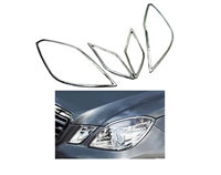 E-Class Coupe Chrome Headlight Trims W207 2010-2013 E350 E500 E550 E63