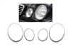 CLK Headlight Chrome Moldings Pair 98-03 W208