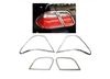 CLK Tail Light Chrome Moldings Pair 98-03 W208