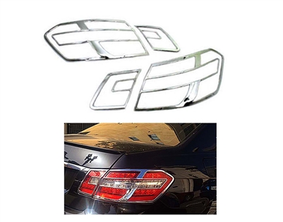 E-Class Sedan Tail Light Chrome Trim Set W212 2010-2012 E200 E250 E300 E350 E550 E63