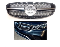 E-Class Sedan AMG Style Black/Silver Grille W212 2014-2016  E300 E350 E550 E63