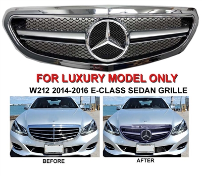 E-Class Luxury Model Only Chrome Grille W212 2014-2016 E350 E550 E300