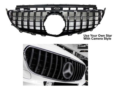 E-Class Sedan GT All Black Grille W213 2017-2020 E300 E350 E550 E63 E500 (Without Or With Camara)