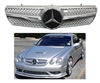 CL63 Style Grille Silver With Chrome Star W215 CL500 CL600 CL55 2000 2001 2002 2003 2004 2005 2006