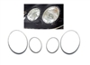 CL Headlight Chrome Moldings Pair 00-06 W215 CL500/CL600/CL55