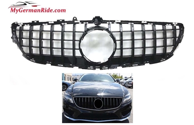 CLS GT Black-Chrome Grille W218 2015 2016 2017 2018 CLS550 CLS350 CLS600  (Will Not Fit On CLS63 AMG)