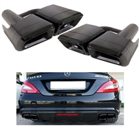 CLS Muffler Tips Black CLS550 CLS63 CLS500 CLS600 (Will Required CLS63 Diffuser)