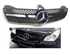 CLS 1 Fin Grille All Black W-Chrome Star 06-08 W219 CLS500/CLS600/CLS55/CLS63/CLS550