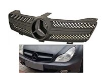 CLS 1 Fin Grille Matte Black W-Black Star 06-08 W219 CLS500/CLS600/CLS55/CLS63/CLS550