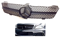 CLS Matte Black Grille W-Black Star W219 2009-2010 CLS550 CLS63